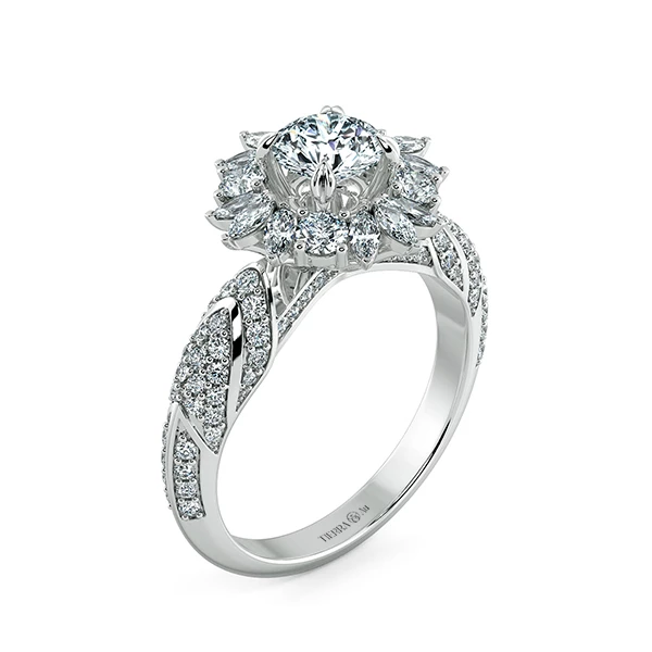 Nhẫn đính hôn Floral Halo NCH2501 4